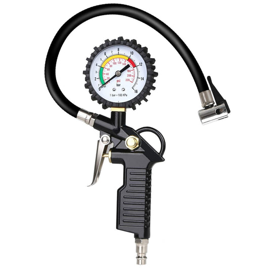 URAQT 220 PSI Reifenluftdruckprüfer mit Ventilkern und Zubehör