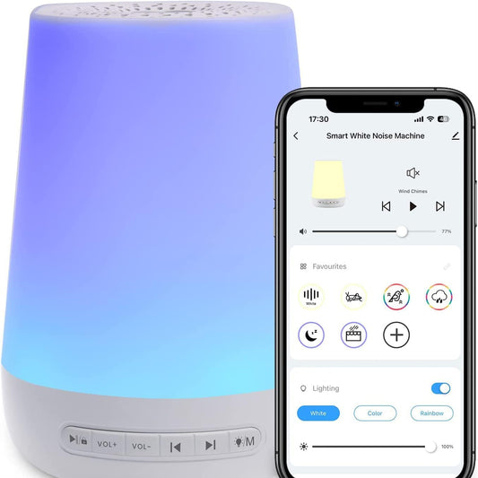ZONEY Baby Sound Machine with Night Light, 34 Soothing Sounds