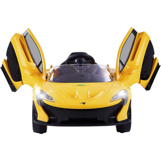 Baybee McLaren Ride-On Car – Royal Yellow Dual Battery