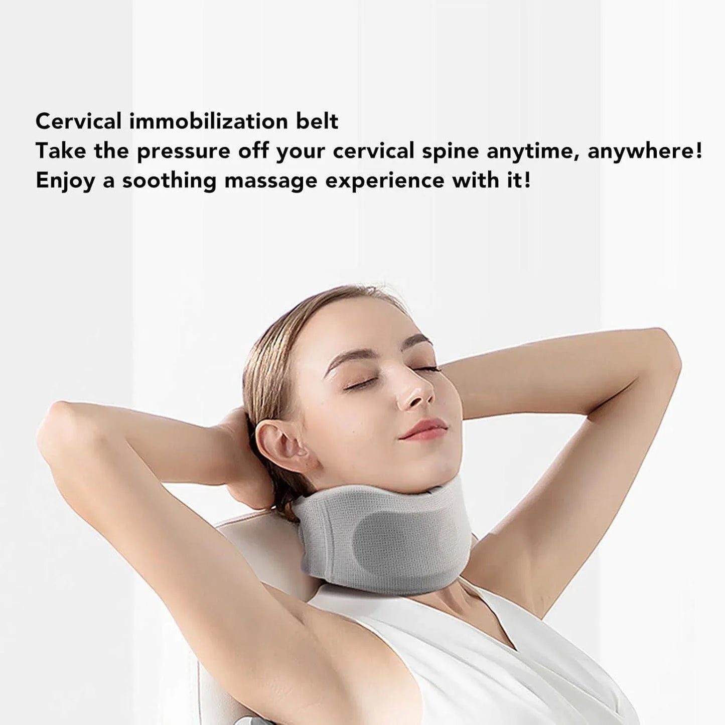 Adjustable Foam Neck Support for Pain Relief, Soft Comfort, Travel, Spine Health Size M - Gomix Brands Outlet