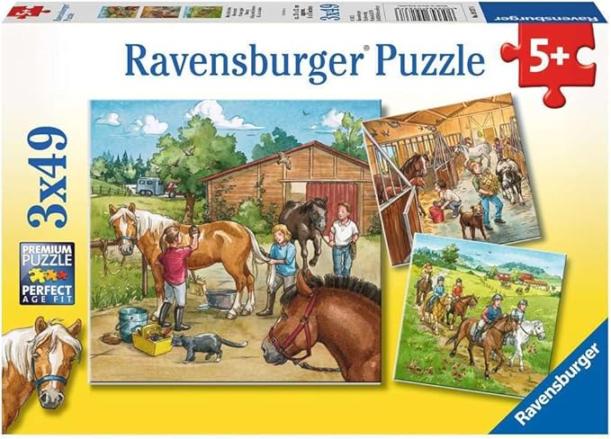 Ravensburger 49‑Piece Horse Puzzle – Fun Wildlife Jigsaw for Kids