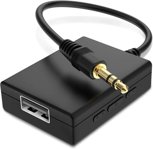 ANDTOBO USB to AUX Audio Adapter, 3.5mm Male to USB Female Audio Adapter for Car Stereo - Gomix Brands Outlet
