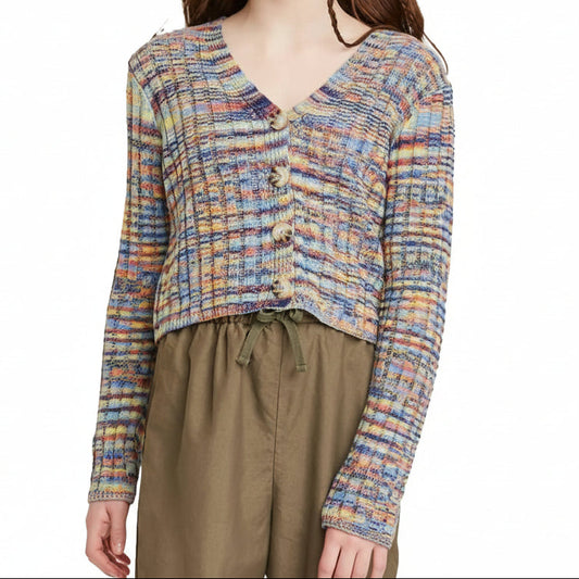 art class Girls' Boxy Cropped Cardigan Sweater – 100% Acrylic Midweight