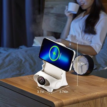 Mini Chair Wireless Fast Charger - Pink Qi 15W Phone Holder