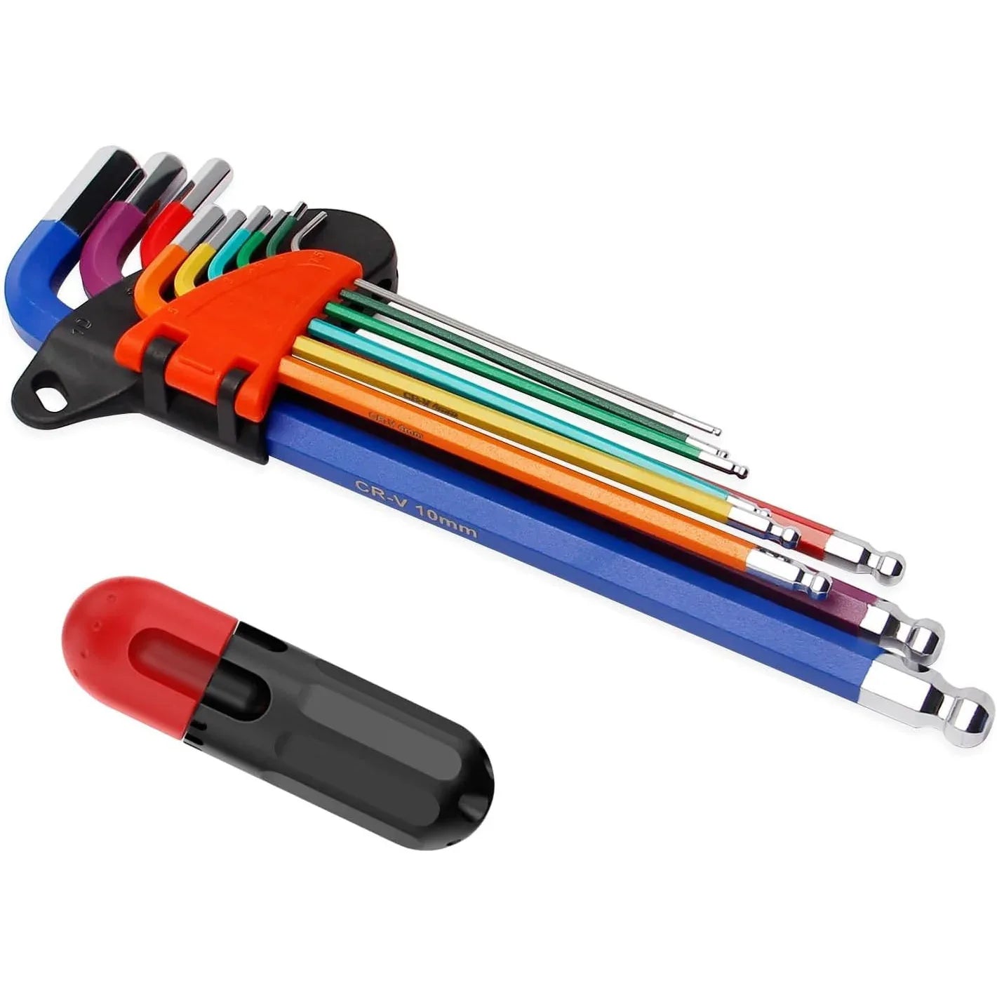 9-Piece Metric Allen Key Set – Color‑Coded Cr‑V Hex Wrenches - Gomix Brands Outlet