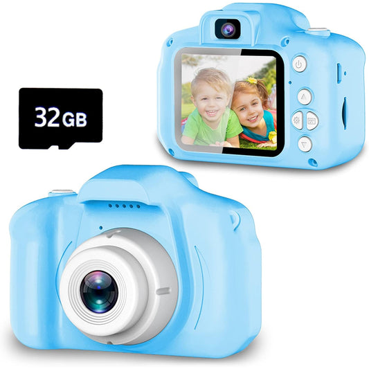 Kids Dual-Action Selfie Camera – HD 1080P Video, 32GB SD, Shockproof – AngLink