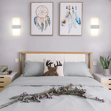 Klighten 4-Pack LED Wall Light, 12W Acrylic Aluminum, Natural White - Gomix Brands Outlet