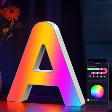G201 App Control RGB LED Light Up Marquee Letter USB