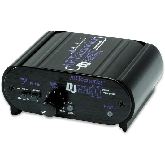 ART DJPREII Black Phono Preamplifier with Switchable Capacitance - Gomix Brands Outlet