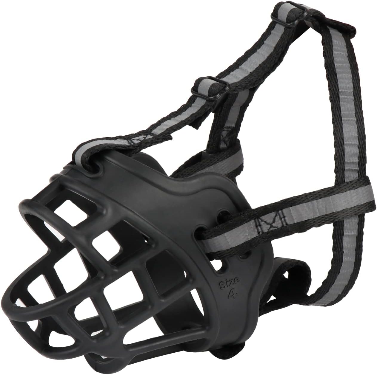 Soft Silicone Basket Dog Muzzle - Prevents Biting, Barking, Chewing