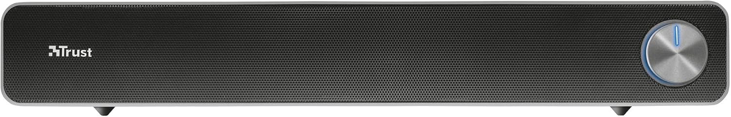 Trust Arys USB-Powered PC Soundbar with Illuminated Volume Control – Black