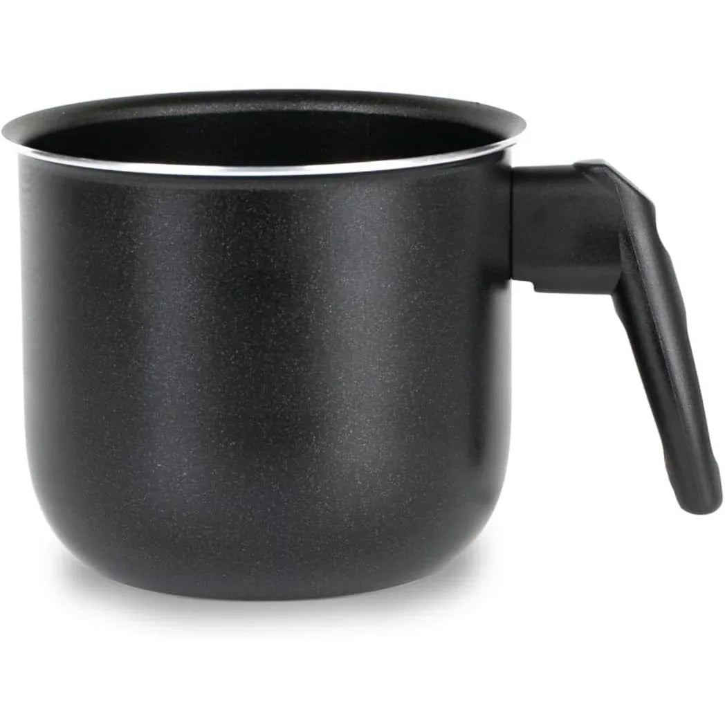 Zanetti 12 cm Aluminium Milk Pan – Black Ergonomic Handle Made in Italy - Gomix Brands Outlet