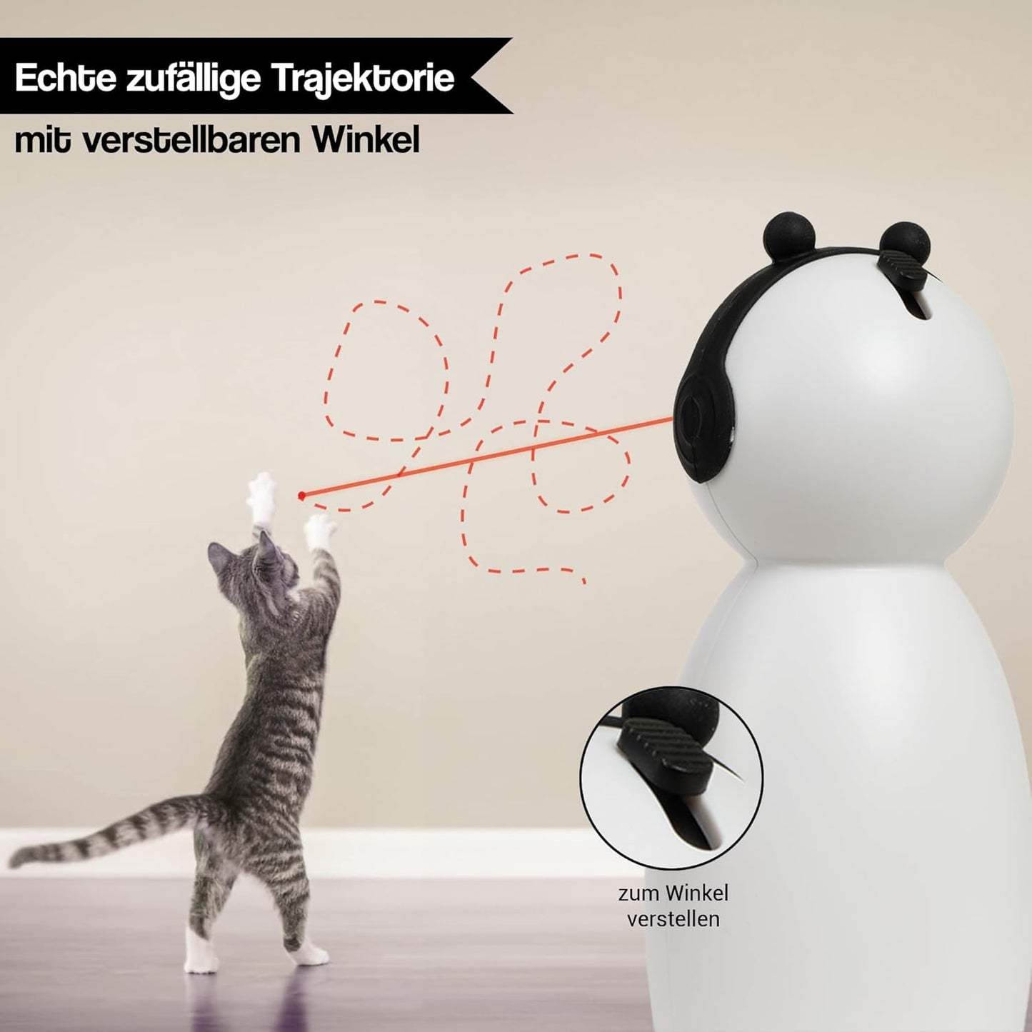 Interactive Automatic Laser Pointer Cat Toy by Koenigsdoerfer & Sohn