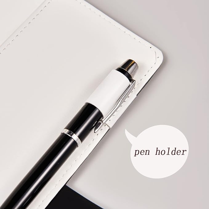 NectaRoy PU Leather Combination Lock Diary Writing Organiser pen holder