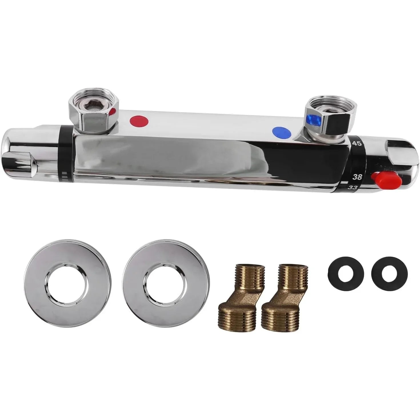 Sreuyong Thermostatic Bar Shower Mixer Valve with Anti-Scald Control - Gomix Brands Outlet