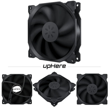 upHere 3‑Pack 120mm Temperature‑Controlled High‑Performance Quiet PC Fan - Gomix Brands Outlet