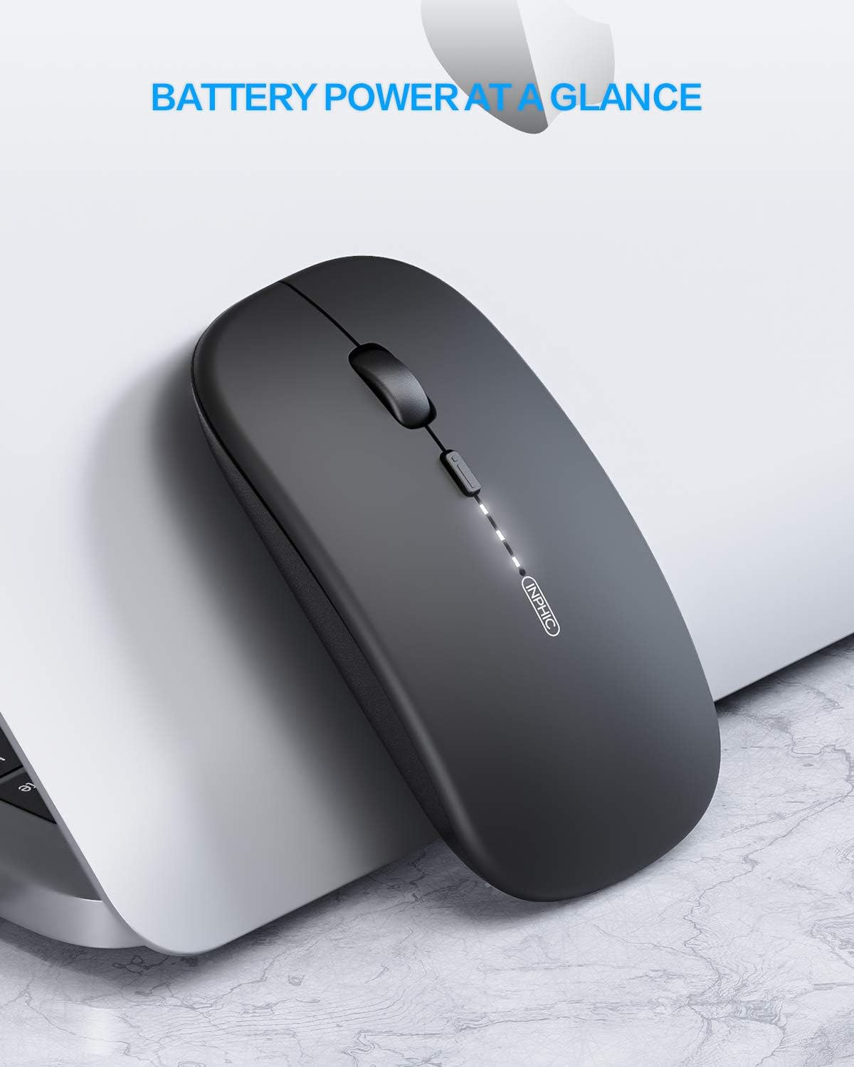 Inphic M1P Ultra Slim 2.4G Wireless Mouse Rechargeable Silent