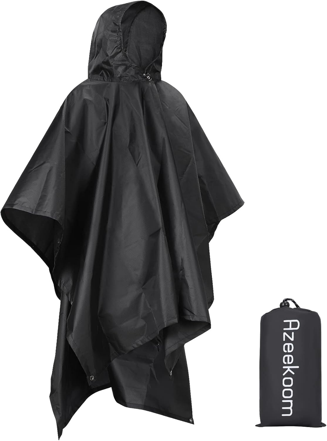 Azeekoom 3-in-1 Waterproof Rain Poncho, Tent, and Blanket