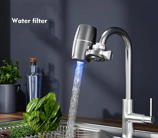 Parlberd Faucet-Mount Water Filter Leak-Proof 4-Layer Purification for Kitchens - Gomix Brands Outlet