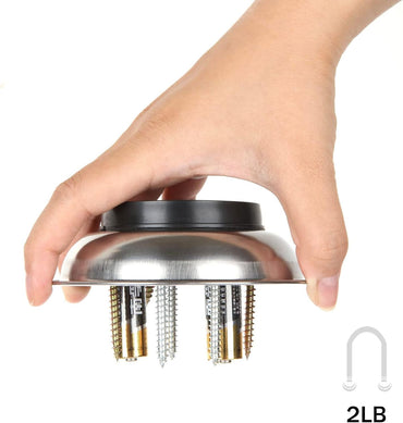 AKOLAFE 5-Pack 4.3-Inch Stainless Steel Magnetic Parts Tray