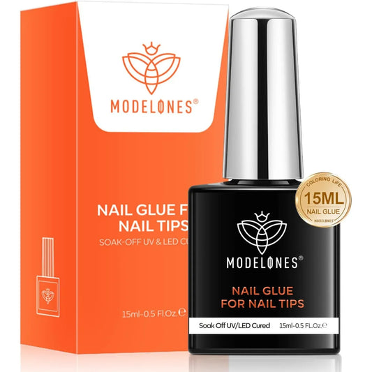 Modelones 15ml Gummy Base False Nail Glue for UV/LED 2 in 1 packet - Gomix Brands Outlet