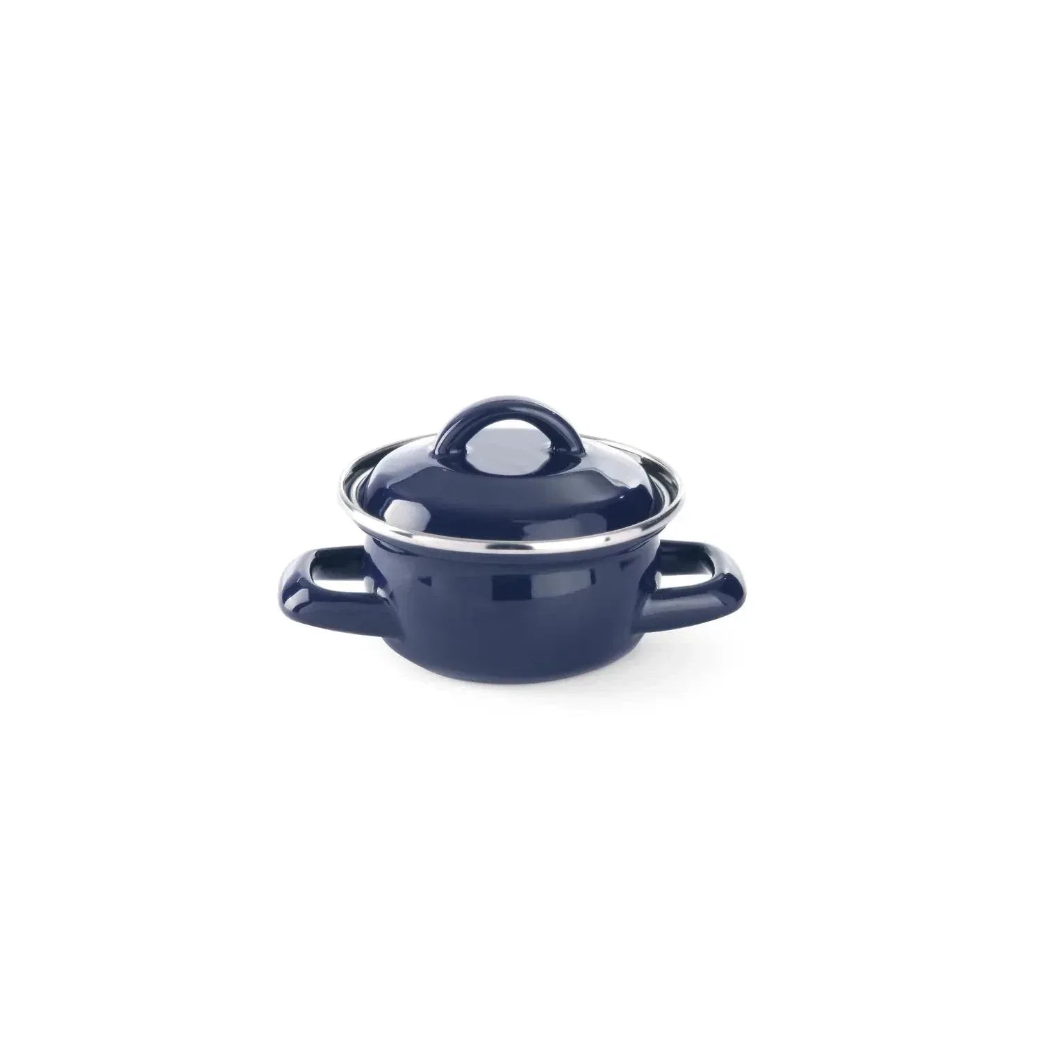 HENDI Durable Enamel Soup & Gravy Pan with Lid for Gas Stoves, Versatile Cooking & Serving Pot - Gomix Brands Outlet