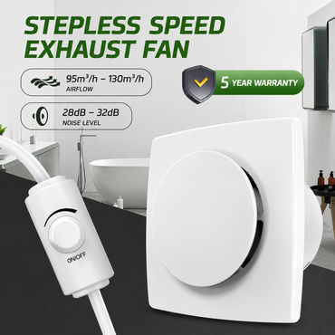 BUMSOU P113E Bathroom Exhaust Fan 100 mm