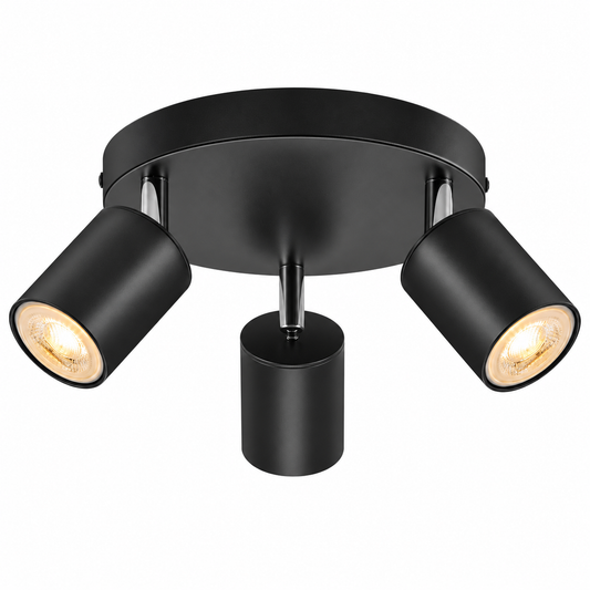 Schiele 3-Bulb Round GU10 Ceiling Spotlight