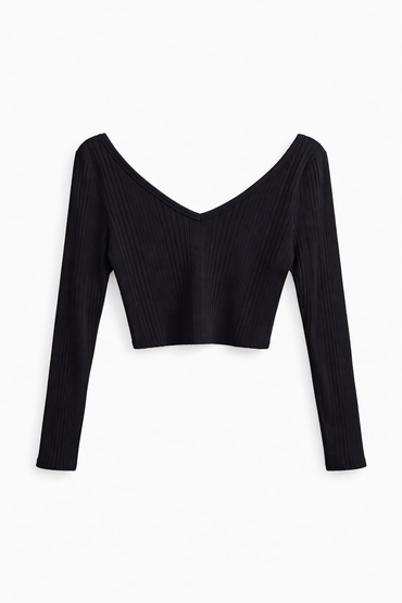 Arizona Jean Co. Athletic Cotton-Spandex Half Sweater V-Neck