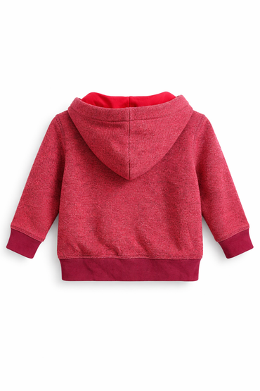 Cat & Jack Toddler Boys Fleece Maroon Zip-Up Hoodie Sweatshirt