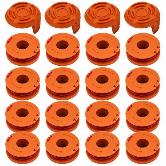 Replacement Trimmer Spools 3m 1.65mm for Worx WA0004 WA0010, 20Pack