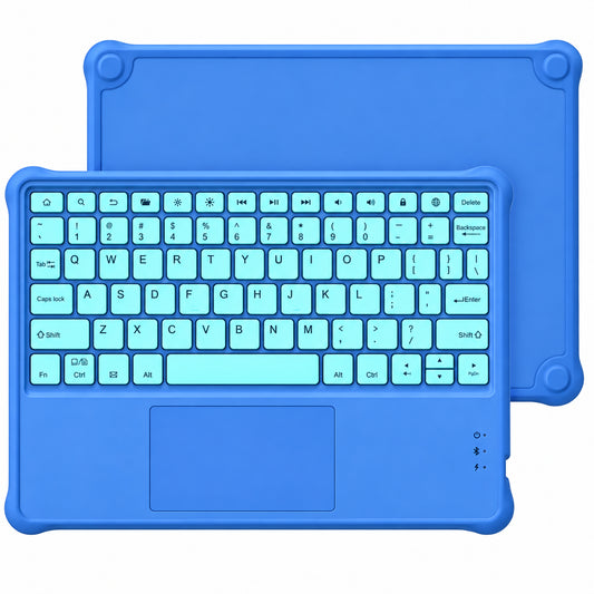 Blue Bluetooth Keyboard Case for Amazon Fire HD 10 Kids - Gomix Brands Outlet