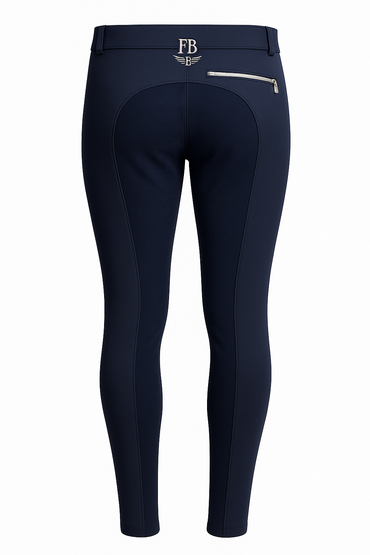 Felix Bühler Navy Full-Seat Riding Breeches – Back View