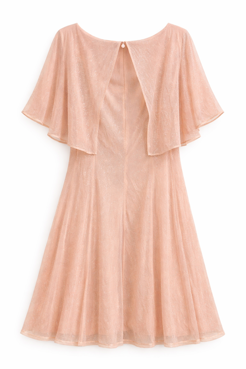 J. Taylor Women's Pink Shimmer Sparkly Midi Dress