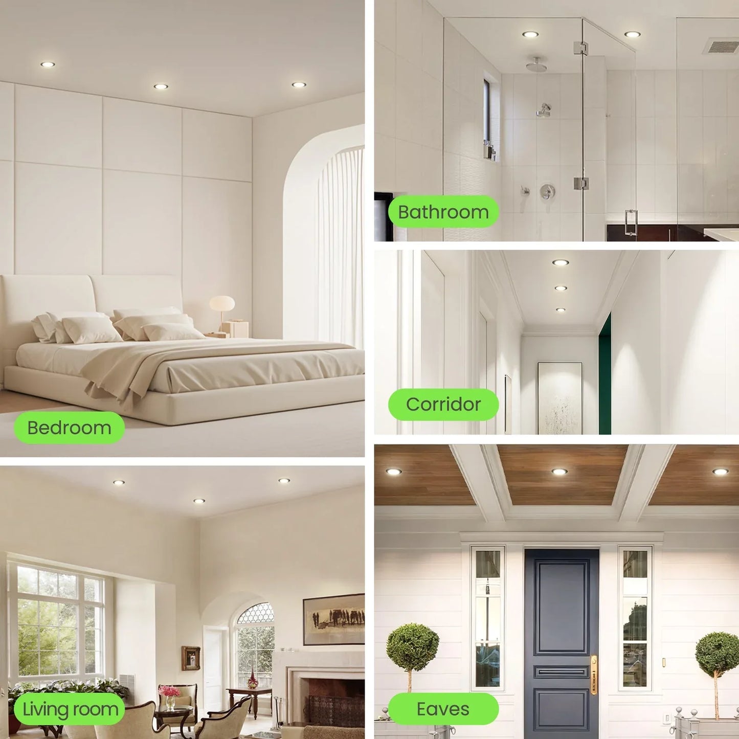 7W Black IP44 Dimmable LED Downlight Ultra Slim 6-Pack Black - Gomix Brands Outlet
