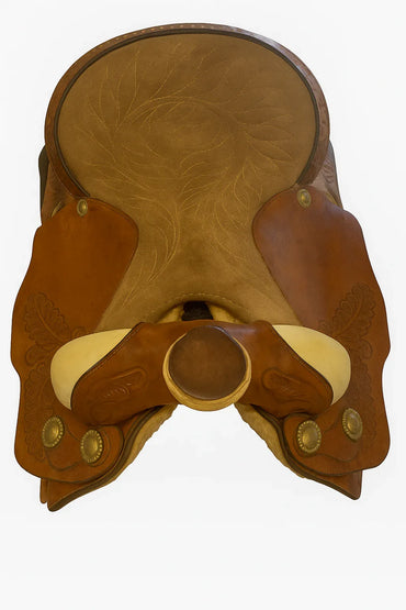 Ralide Vintage Western Leather Sheep Fleece Adult Horse Saddle - Gomix Brands Outlet