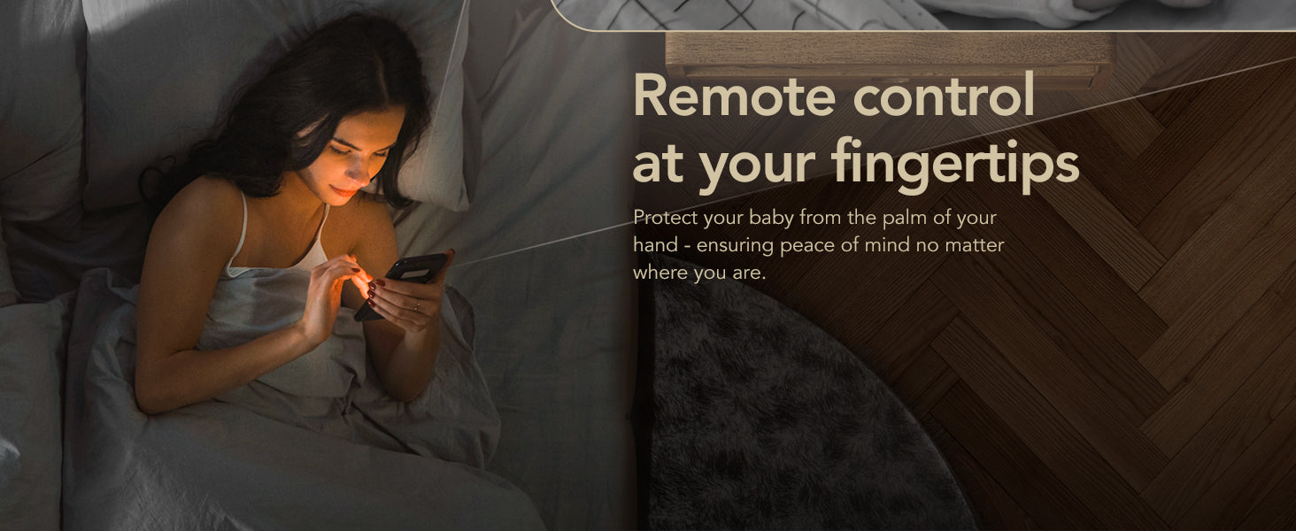 GNCC 1080P Smart WiFi Baby Monitor: Night Vision, 2-Way Audio, Alexa Compatible