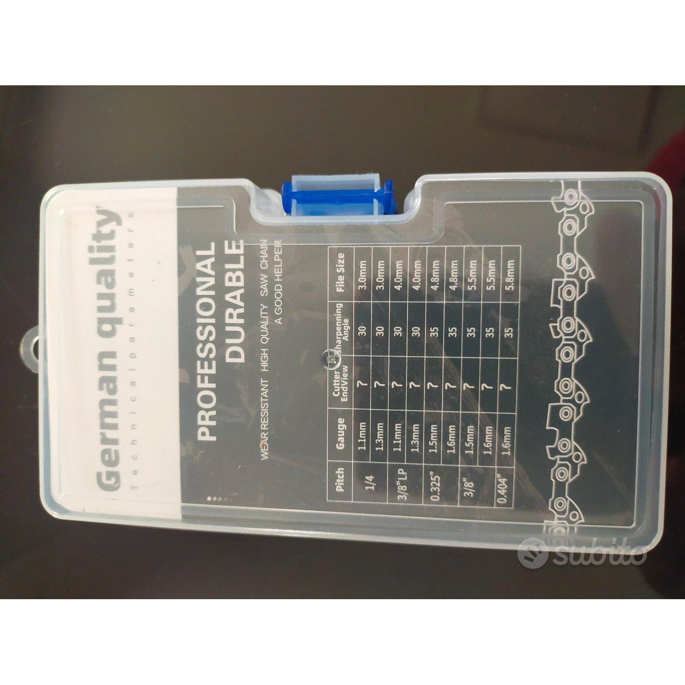 Durable 10-Inch Chainsaw Chain: 40 Links, 3/8 Pitch, Low Kickback