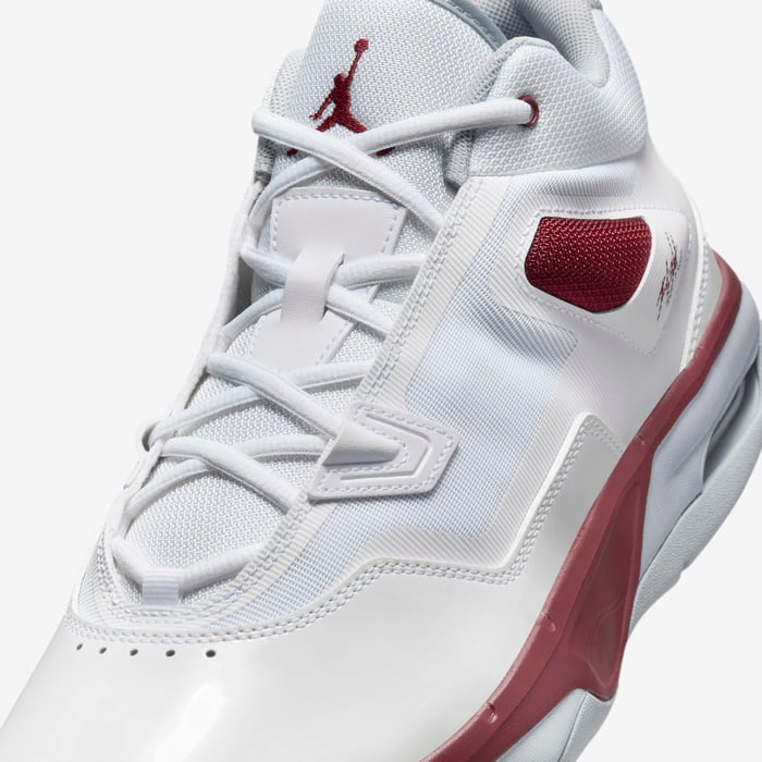 Jordan Stay Loyal 3 Men's Basketball Shoes - White/Wolf Grey/Team Red