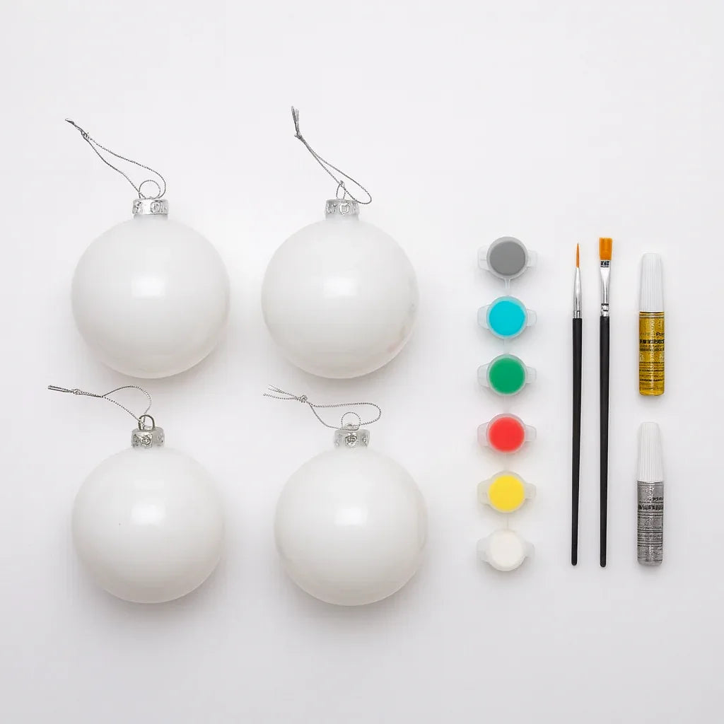 Crelando DIY Christmas Ornament Painting Kit with Markers for Festive Decor - Gomix Brands Outlet