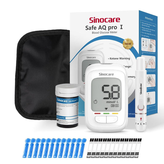 Sinocare AQ Pro I Blood Glucose Monitor Kit 25 Strips - Gomix Brands Outlet