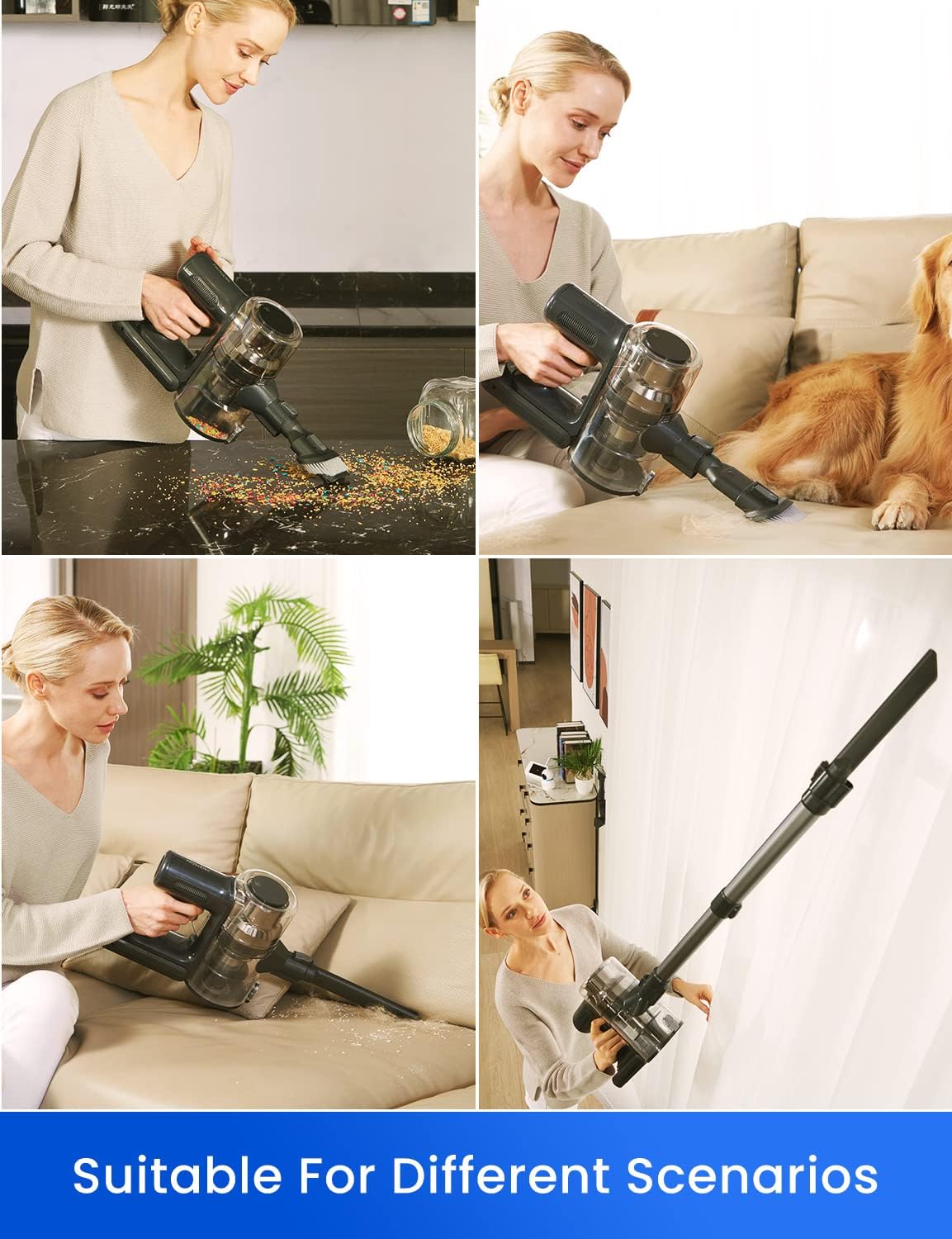 Proscenic P12 Cordless Vacuum Cleaner 33 KPa Suction