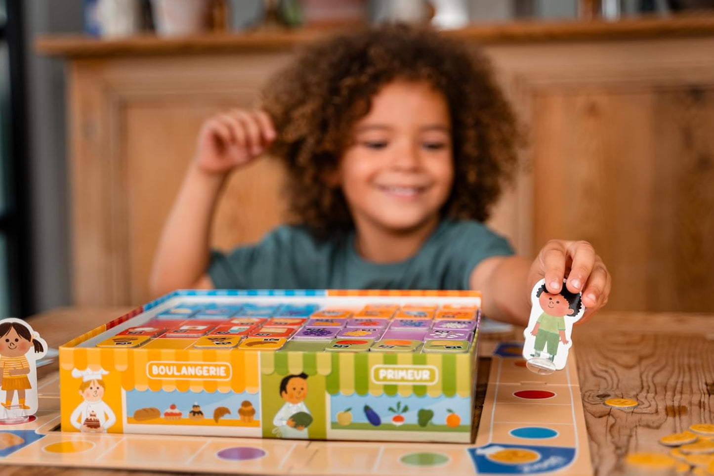 Nathan La Petite École Educational Market Game for Kids Orange