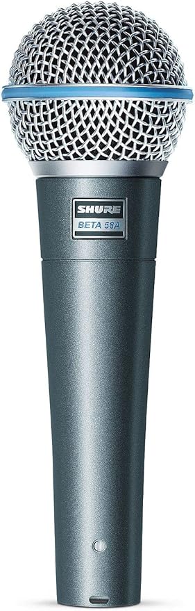 Shure BETA 58A Supercardioid Vocal Microphone – Professional Stage Mic