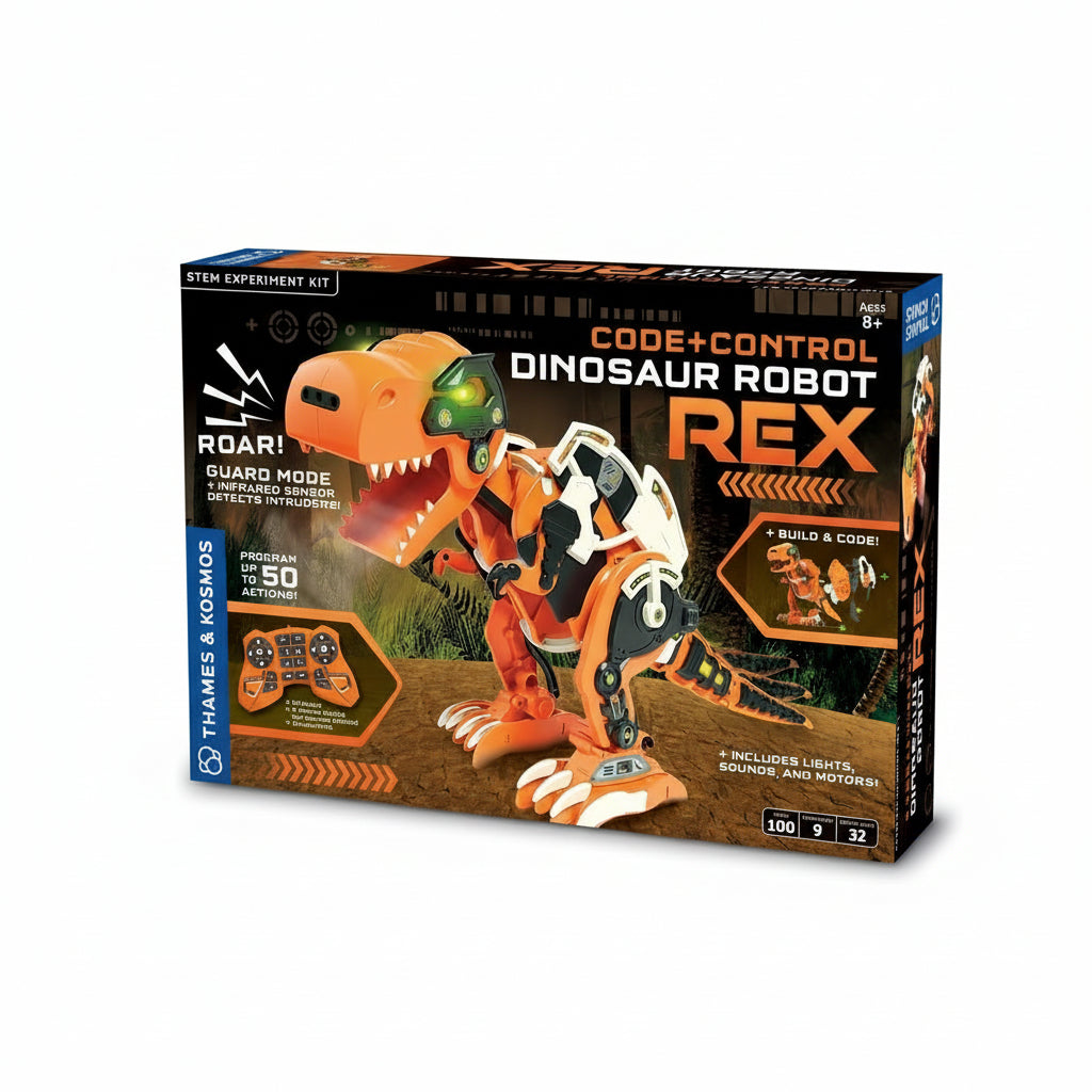 Thames & Kosmos Code+Control REX Dinosaur Robot STEM Kit