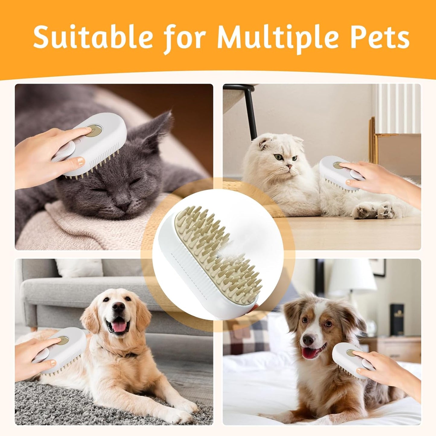 Pet Steam Brush Cleaner