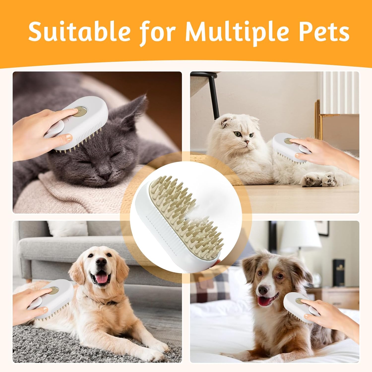 Pet Steam Brush Cleaner