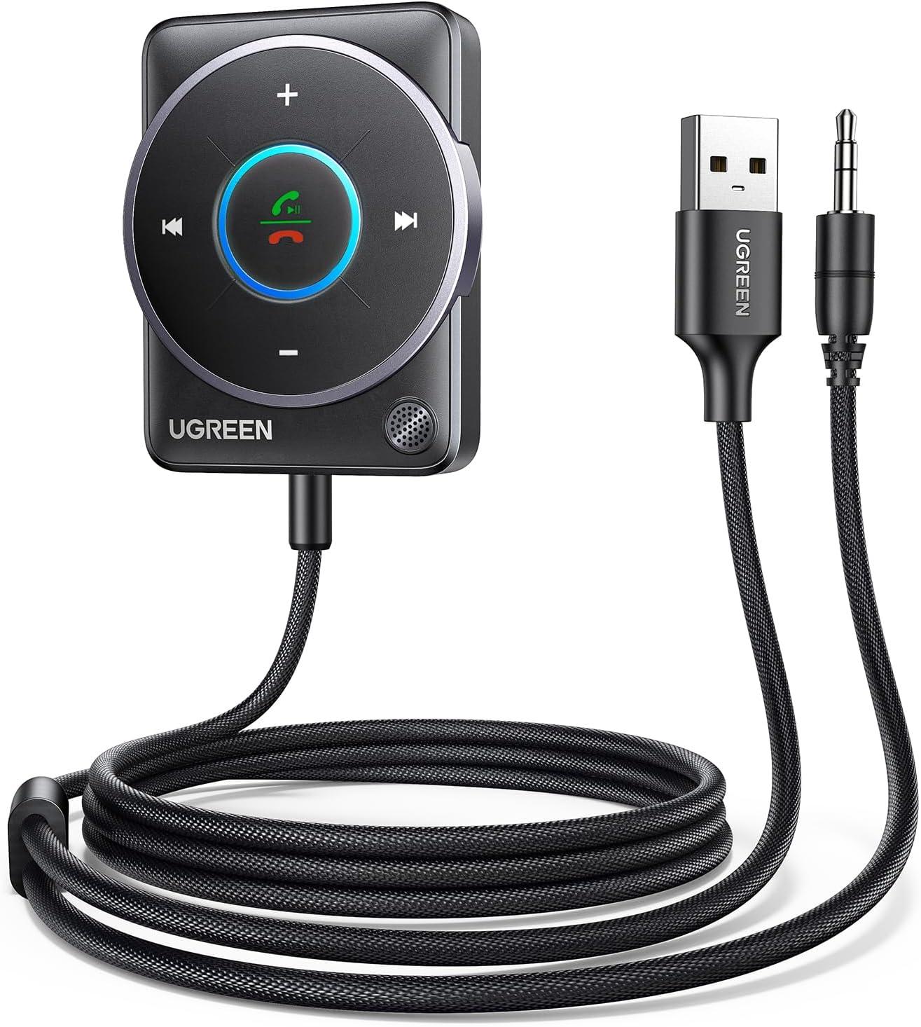 UGREEN Bluetooth 5.4 Aux Car Adapter Receiver with Dual Connection - Gomix Brands Outlet