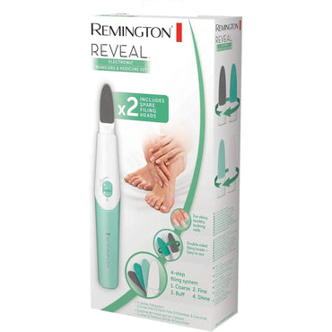 Remington Reveal MAN1000 2‑Speed Double‑Sided Manicure Pedicure Set - Gomix Brands Outlet