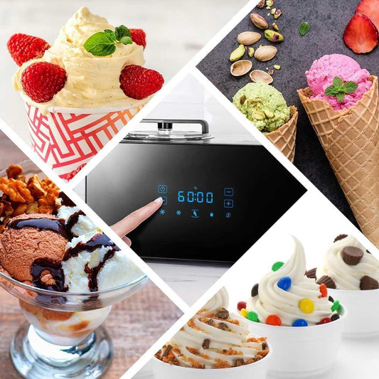 Gastroback ice cream maker and yogurt maker 2 in 1 volume 1.5 l, touch panel XL 42900 Advanced Control with Compressor - Gomix Brands Outlet